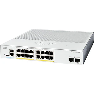 Cisco Catalyst C1300-16P-2G, Switch L3, 16 Puertos PoE+, 2 SFP, 120W, 36Gbps