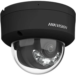 Hikvision DS-2CD2163G2-LIS2U, Cámara IP Domo 6MP, 2.8mm, AcuSense, 2 Micrófonos, PoE, IK10, Blanco