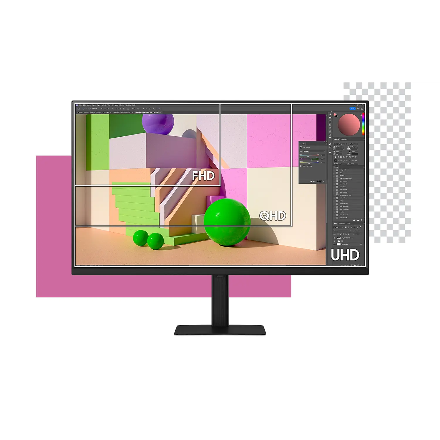 Samsung ViewFinity S7 S70D, Monitor 32