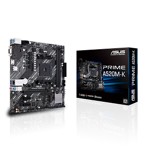 Kit Upgrade AMD Ryzen 5 5600GT + ASUS PRIME A520M-K, AM4, 6 Núcleos, Radeon Graphics, DDR4