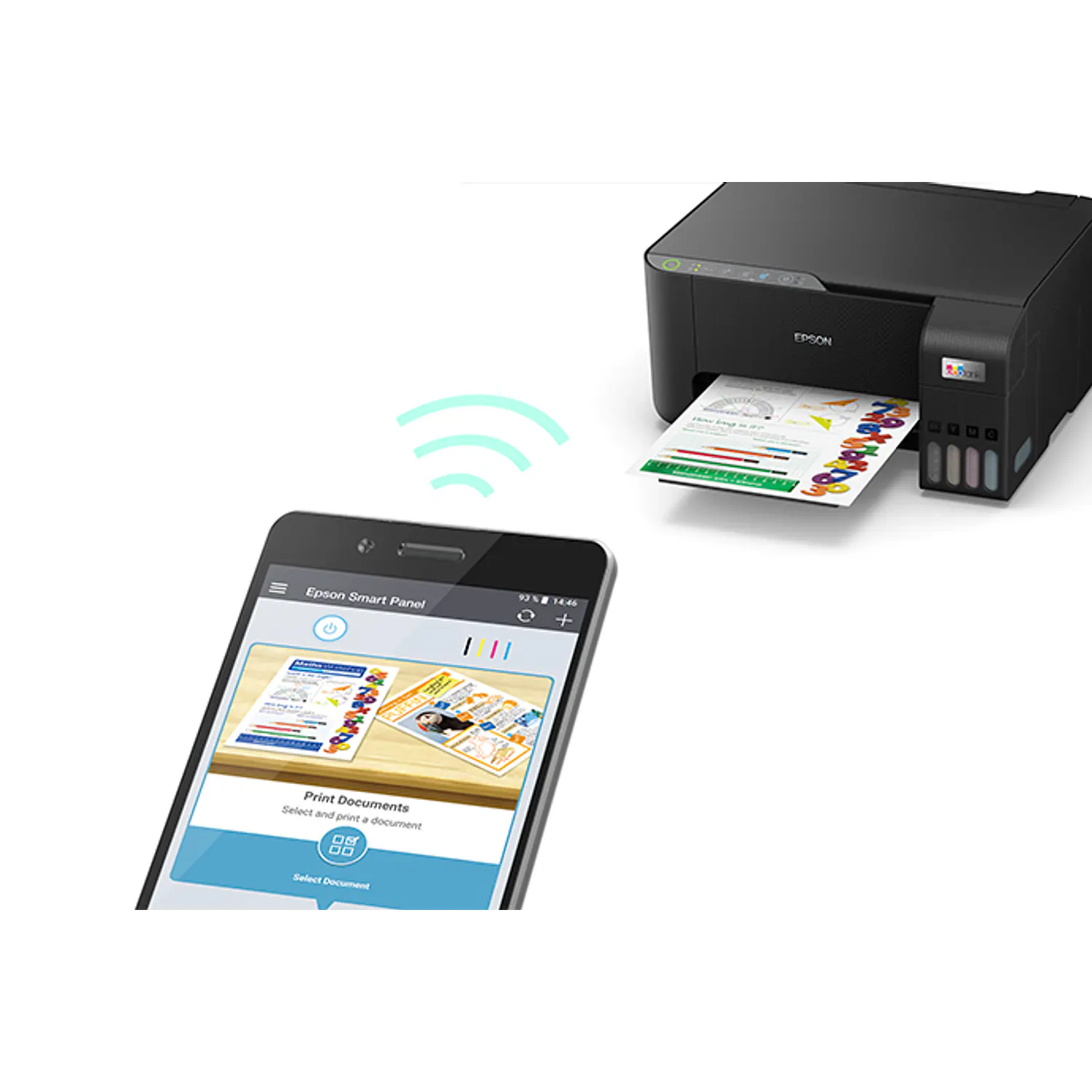 Epson EcoTank L3250 C11CJ67304, Impresora Multifuncional Wi‑Fi, Imprime, Copia y Escanea 4