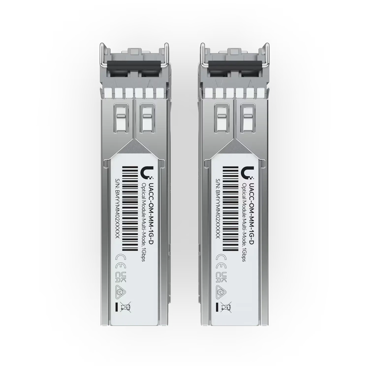 Ubiquiti UniFi UACC-OM-MM-1G-D-2, Pack 2 Módulos SFP 1Gbps Multimodo, LC UPC Dúplex, 850nm, 550m 4