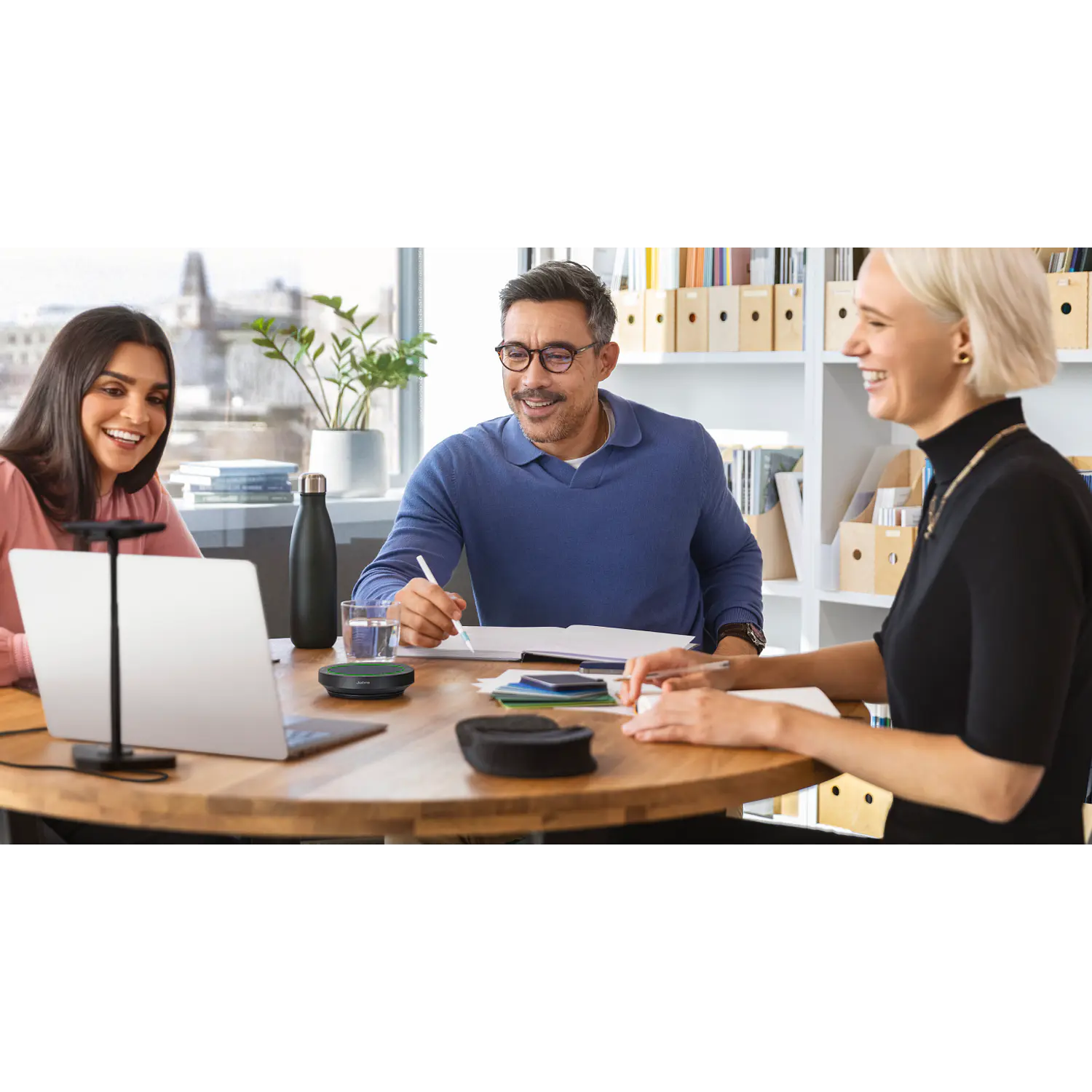 Jabra Speak2 55 MS Teams 2755-109, Speakerphone Bluetooth 5.1, USB-C/USB-A, 4 Micrófonos, IP64, 12 Horas 5