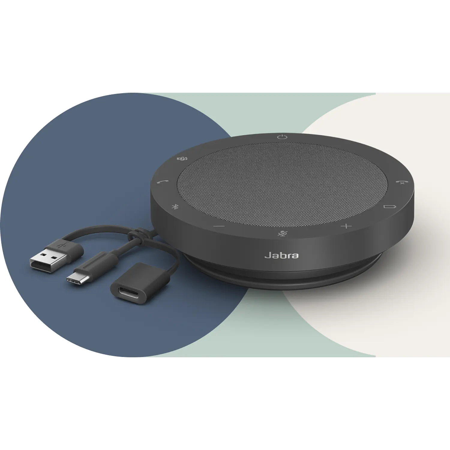 Jabra Speak2 55 MS Teams 2755-109, Speakerphone Bluetooth 5.1, USB-C/USB-A, 4 Micrófonos, IP64, 12 Horas 10