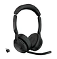 Jabra Evolve2 55 MS Stereo, Audífonos Bluetooth ANC, 4 Micrófonos, USB-C, 18 h, Negro - Miniatura 1