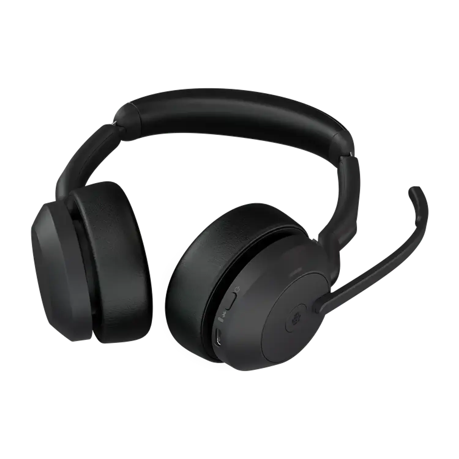 Jabra Evolve2 55 MS Stereo, Audífonos Bluetooth ANC, 4 Micrófonos, USB-C, 18 h, Negro 2