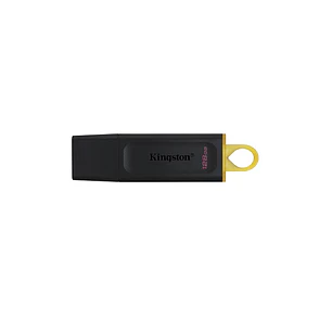 Kingston DataTraveler Exodia, Pendrive 128GB USB-A, USB 3.2 Gen 1, Negro con Anillo Amarillo