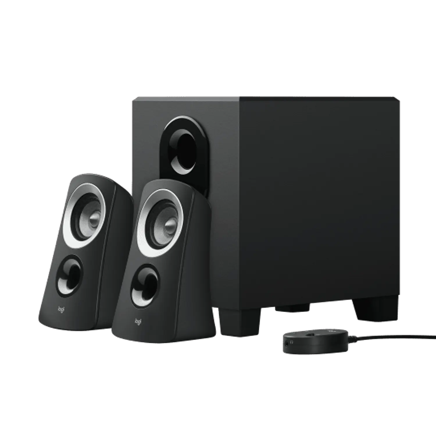 Logitech Z313 Sistema de Parlantes 2.1, 25W RMS, Subwoofer, Entrada 3.5mm, Control Cableado, Negro 1