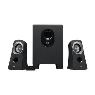 Logitech Z313 Sistema de Parlantes 2.1, 25W RMS, Subwoofer, Entrada 3.5mm, Control Cableado, Negro