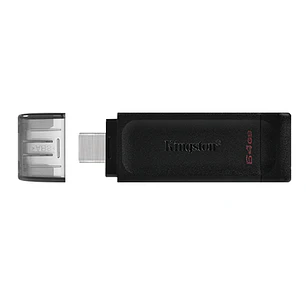 Kingston DataTraveler 70, Pendrive 64GB USB-C, USB 3.2 Gen 1, para Notebook, Tablet y Smartphone