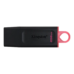 Kingston DataTraveler Exodia, Pendrive 256GB USB-A, USB 3.2 Gen 1, Negro con Anillo Rosa