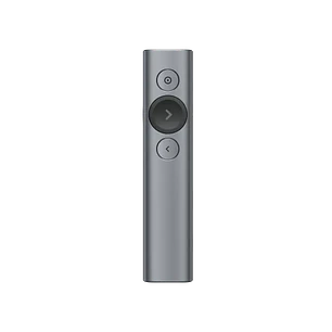 Logitech Spotlight, Presentador Inalámbrico Bluetooth, USB, Alcance 30 m, Gris