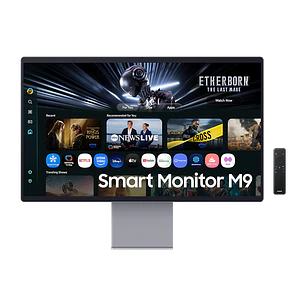 Samsung Smart Monitor M9 LS32FM902SLXZS, OLED 4K, 32 Pulgadas, 165Hz, USB-C 90W, Plata