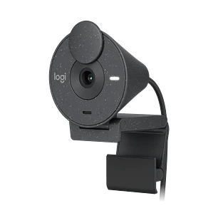 Logitech Brio 300, Webcam Full HD 1080p, Micrófono con Reducción de Ruido, USB-C, Grafito