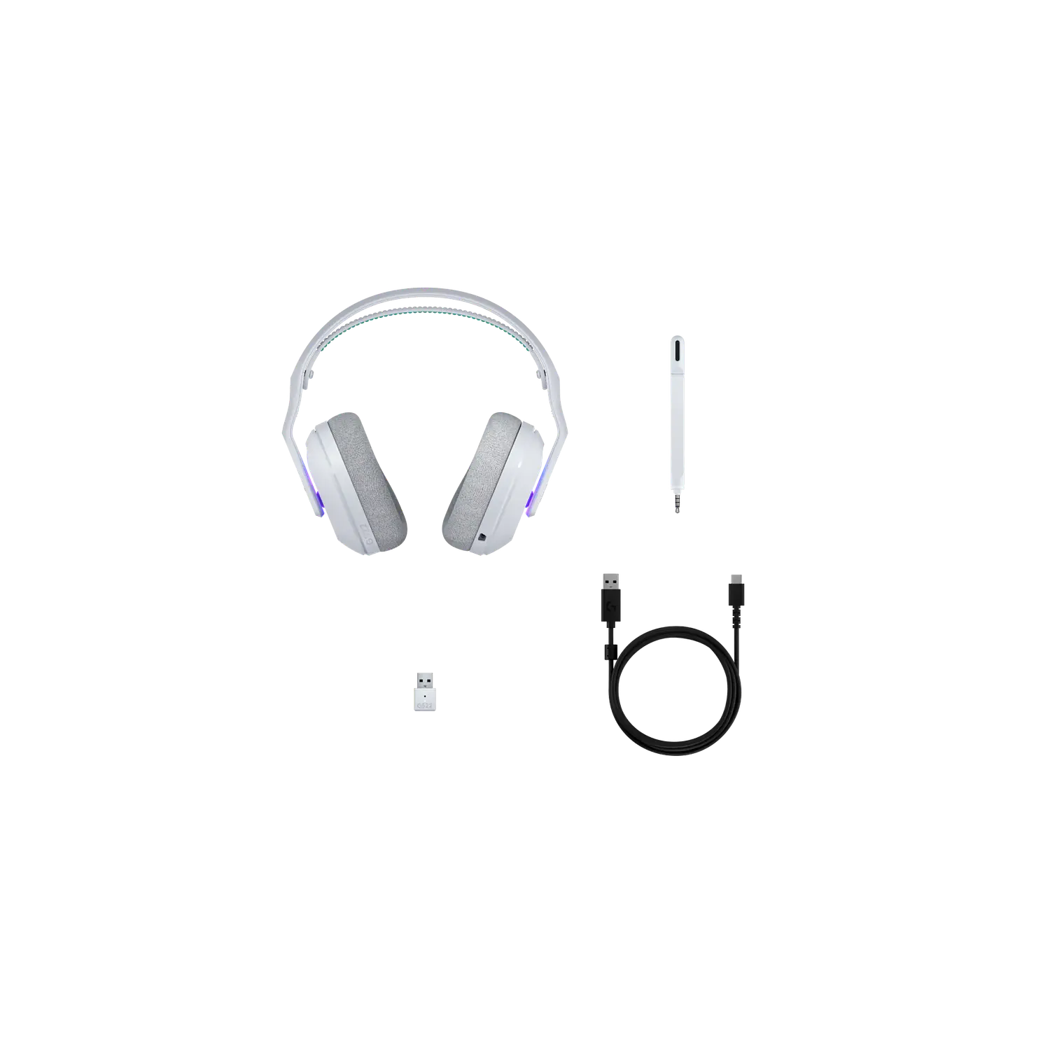Logitech G522 LIGHTSPEED, Audífono Gamer Con Micrófono, 40 mm, Bluetooth, RGB, Blanco 6