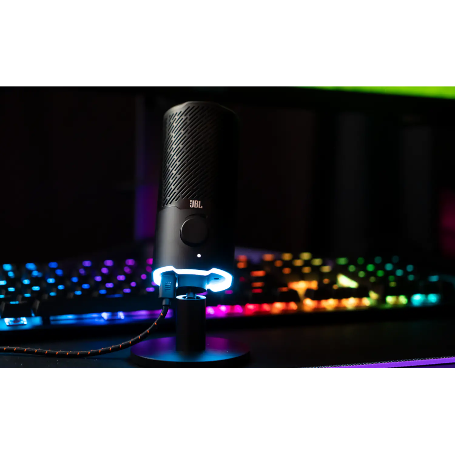 JBL Quantum Stream, Micrófono Gamer USB, 96kHz, Cardioide/Omnidireccional, RGB, Negro 15