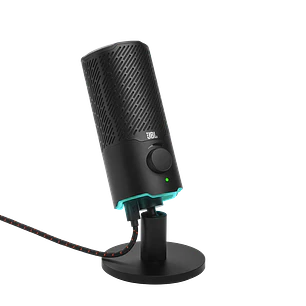 JBL Quantum Stream, Micrófono Gamer USB, 96kHz, Cardioide/Omnidireccional, RGB, Negro