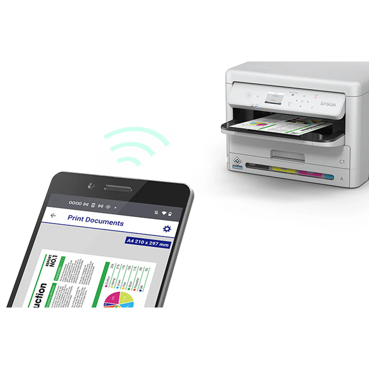 Epson WorkForce Pro WF-C5390, Impresora Color 25 ppm, Wi-Fi, Dúplex, PCL/PS 9