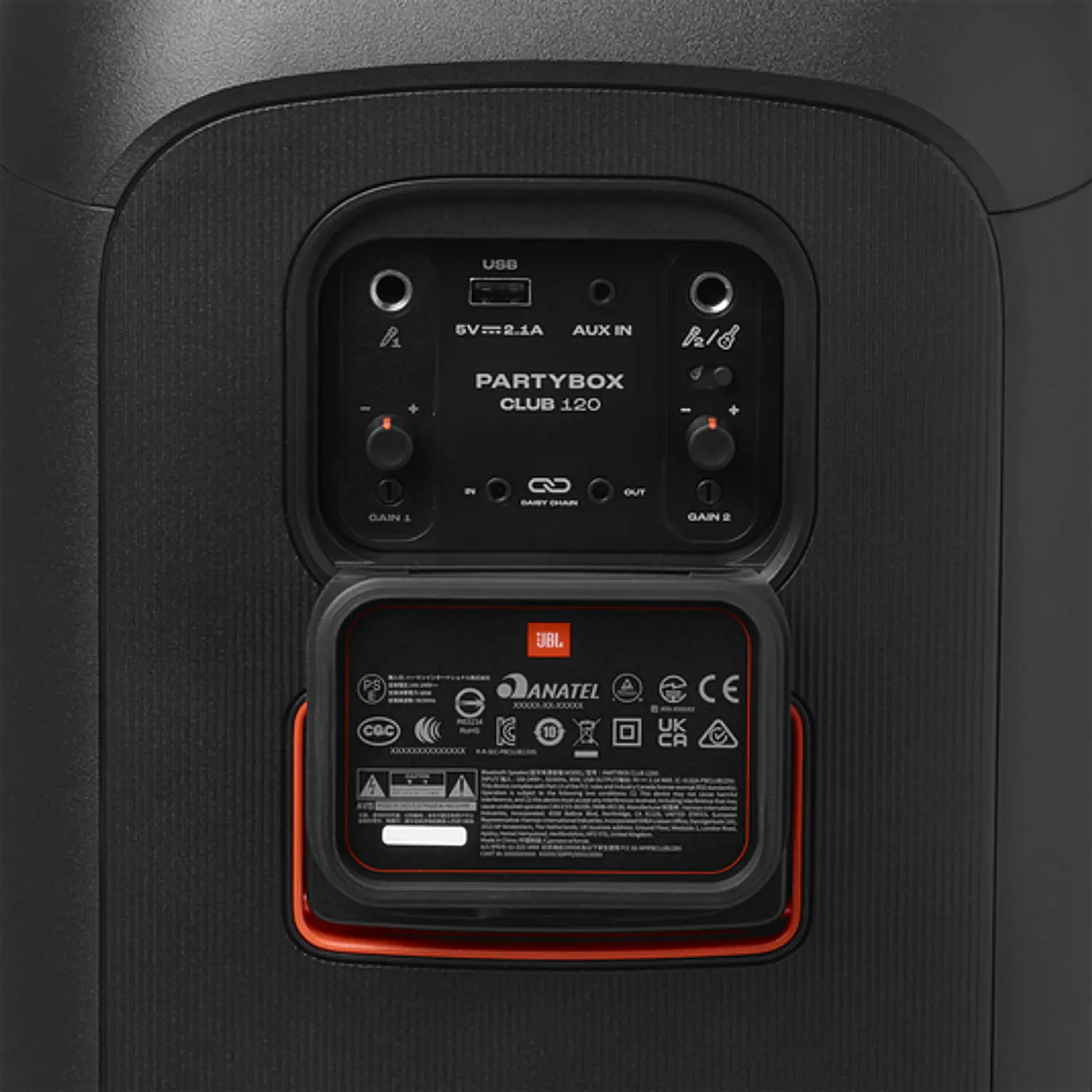 JBL PartyBox Club 120, Parlante Bluetooth 160W, Luces, Karaoke, IPX4, Negro 9