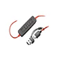 Poly Blackwire 3210, Audífono Monoaural Cableado USB-C, Micrófono, Adaptador USB-A, Negro - Miniatura 2