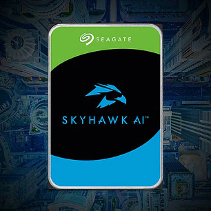 Seagate SkyHawk AI ST8000VE001, Disco Duro 8TB, 7200 RPM, SATA, 256MB, 64 Cámaras, 32 IA