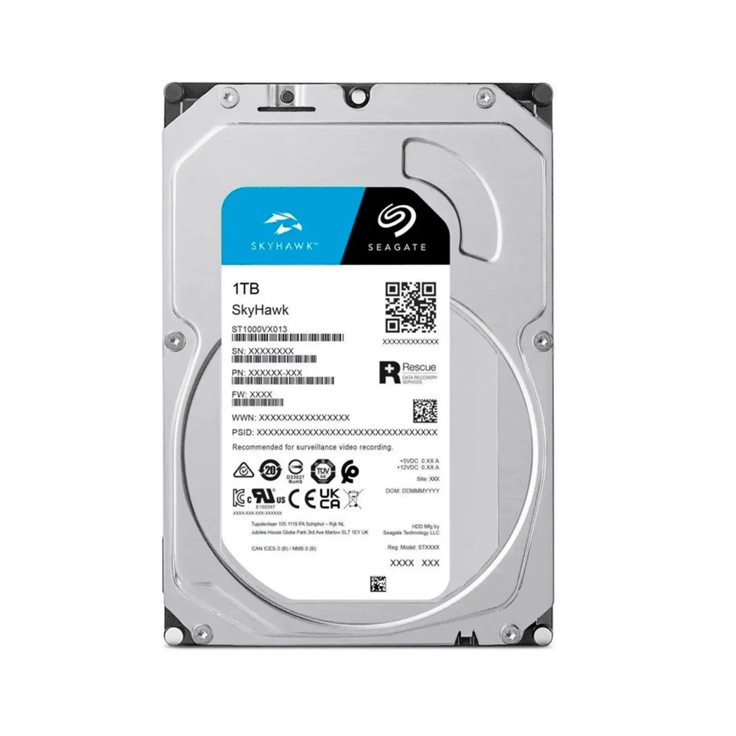 Seagate SkyHawk ST1000VX013, Disco Duro 1TB, SATA 6Gb/s, CMR, 256MB, 64 Cámaras, DVR y NVR 3