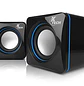 Xtech XTS-110, Parlantes Estéreo 2.0 para PC, 5W RMS, USB, 3.5mm, Negro - Miniatura 1