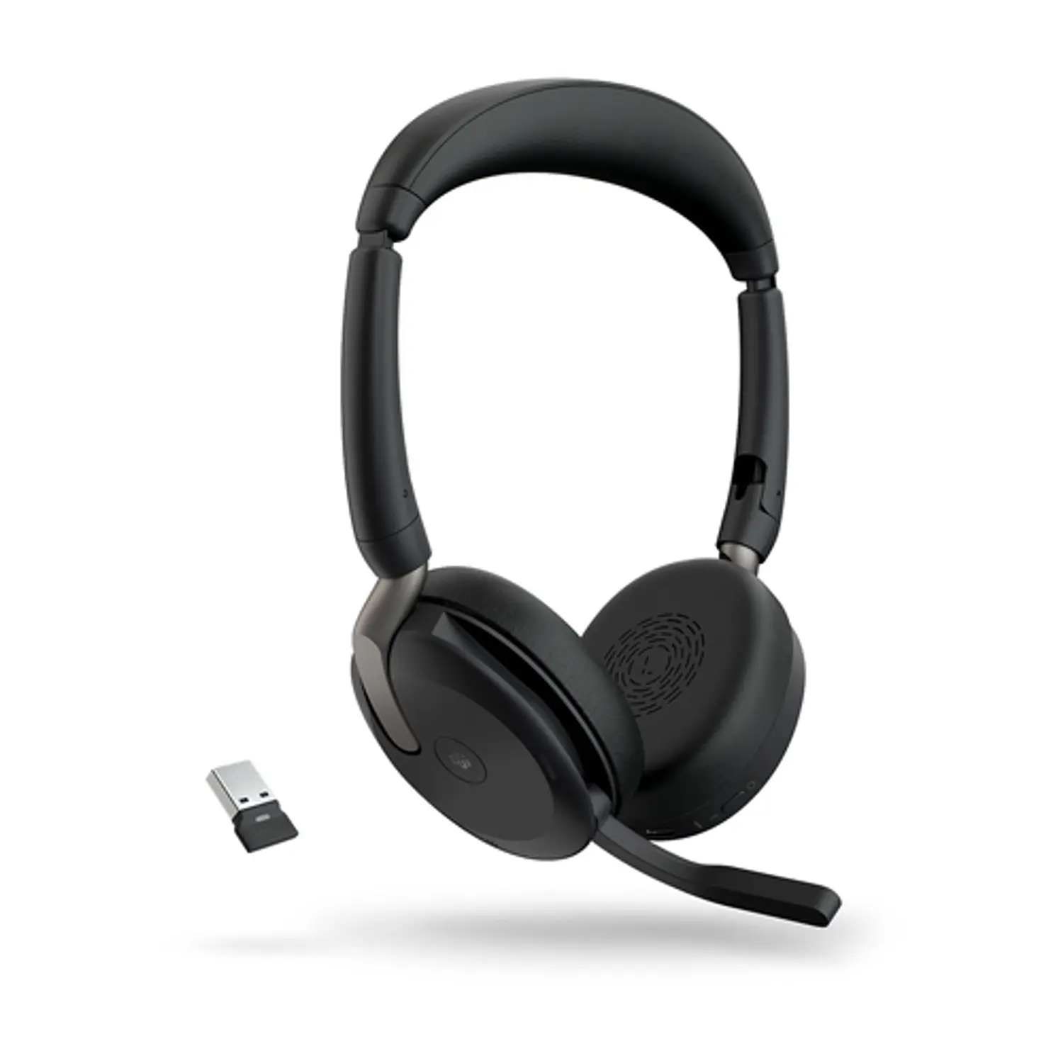 Jabra Evolve2 65 Flex MS Stereo, ANC Híbrida, Bluetooth, USB-A, Link 380a, Negro 1
