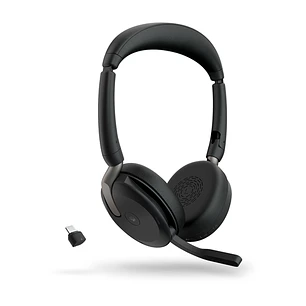 Jabra Evolve2 65 Flex MS Teams, Headset Bluetooth ANC Híbrida, USB-C, 6 Micrófonos