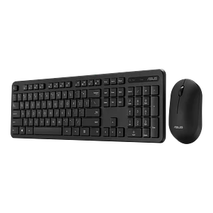 ASUS CW100, Combo Teclado y Mouse Inalámbrico 2.4GHz, 1600 DPI, USB, Negro