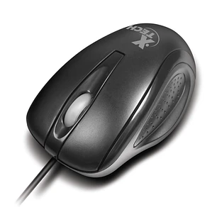 Xtech XTM-175, Mouse Óptico Cableado USB, 1000 DPI, 3 Botones, Negro