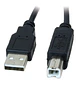 Xtech XTC-307, Cable USB 2.0 A Macho a B Macho, 1.8 m, 480 Mbps, Negro - Miniatura 1