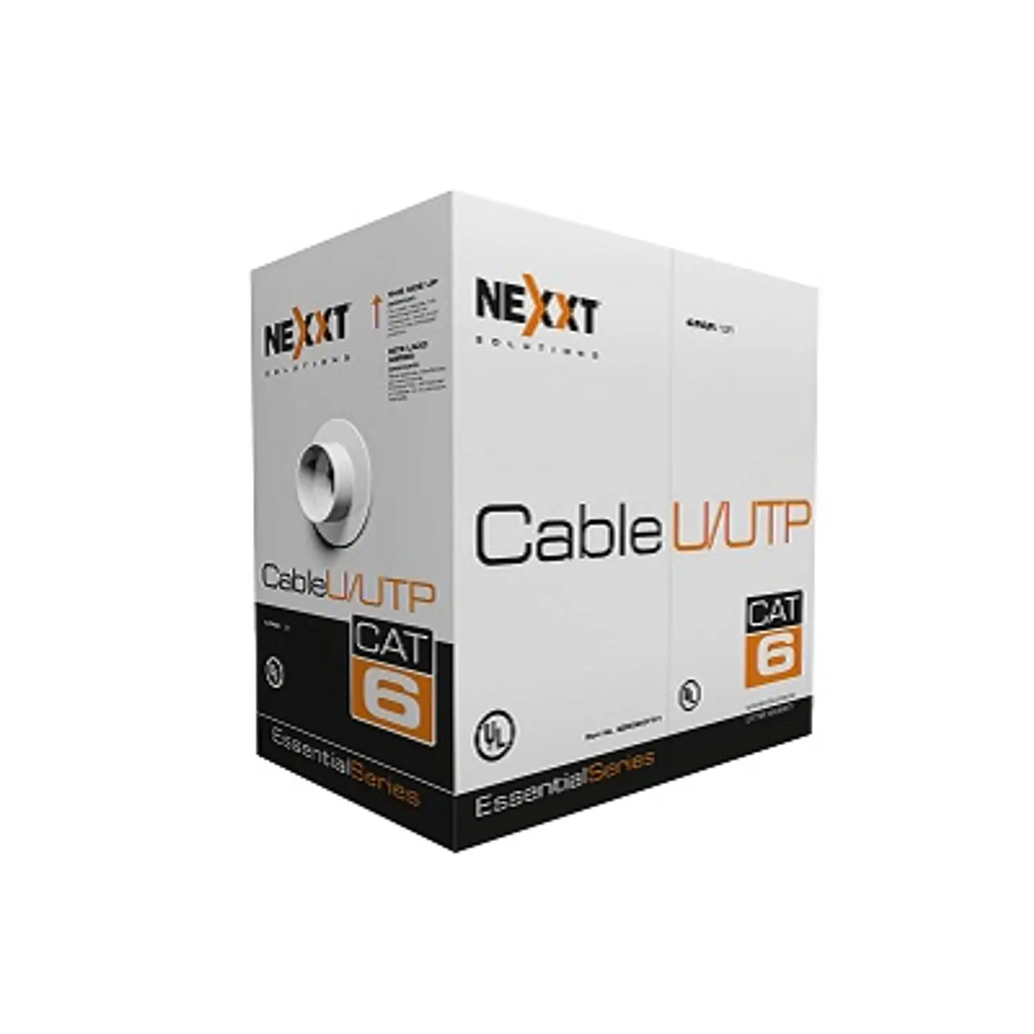 Nexxt Solutions AB356NXT41, Cable de Red Cat6 U/UTP, Bobina 102m, 24AWG, 4 Pares, 250MHz, CMX, Gris 3