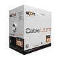 Nexxt Solutions AB356NXT41, Cable de Red Cat6 U/UTP, Bobina 102m, 24AWG, 4 Pares, 250MHz, CMX, Gris - Miniatura 3