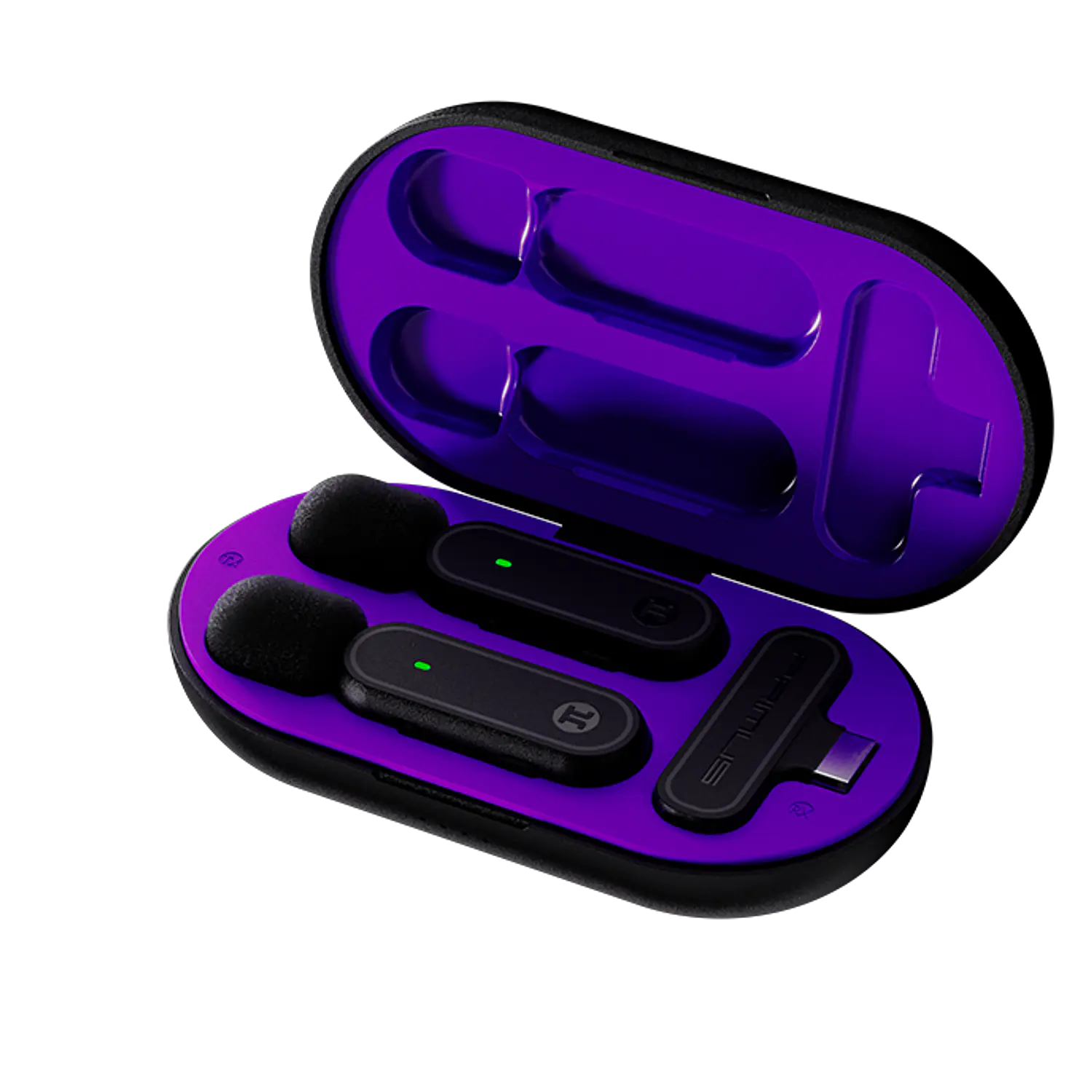 Primus VOX01 PMI-L10BT Kit 2 Micrófonos Inalámbricos de Solapa, USB-C, 20m, 16h 1