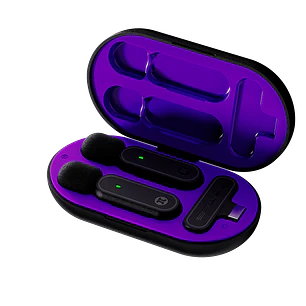 Primus VOX01 PMI-L10BT Kit 2 Micrófonos Inalámbricos de Solapa, USB-C, 20m, 16h