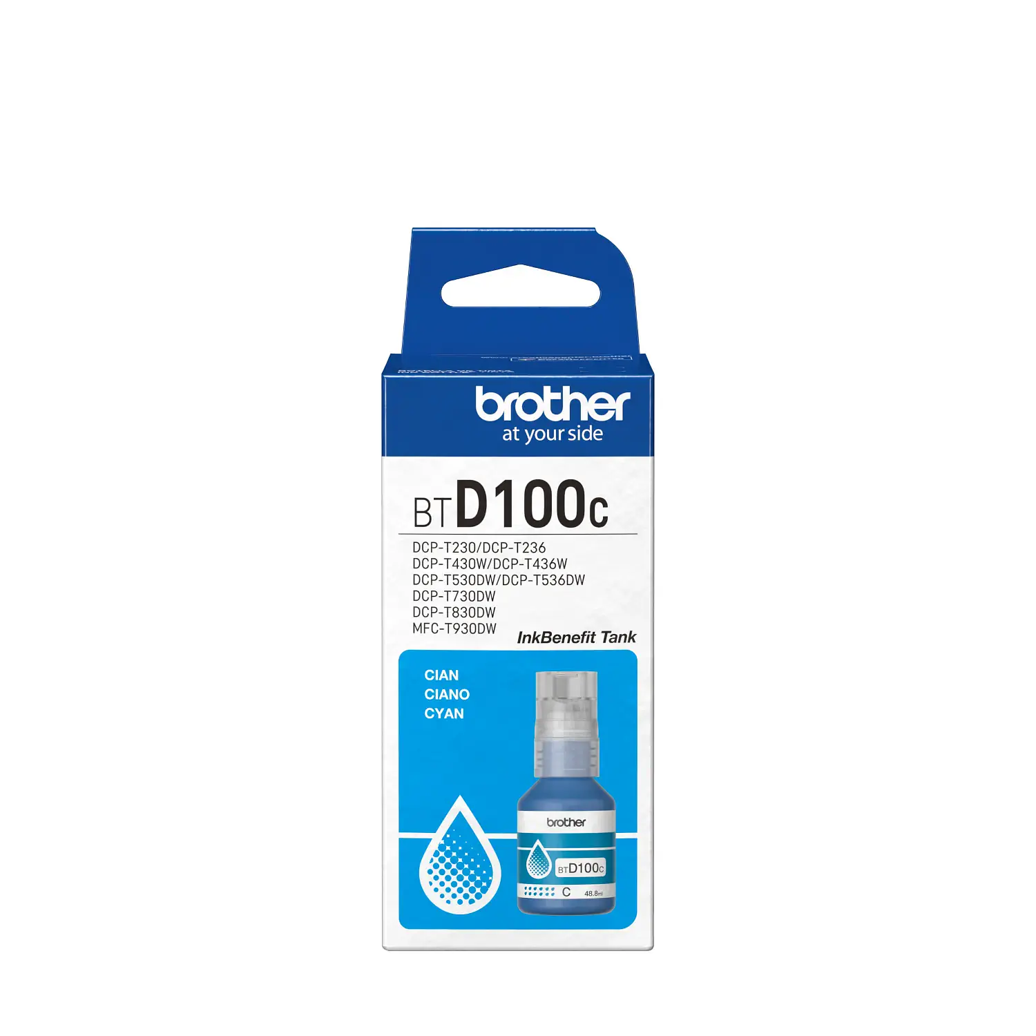 Brother BTD100CL3PK Pack 3 Botellas de Tinta Cian, Magenta y Amarillo, Hasta 5.000 Páginas 2