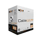 Nexxt Solutions AB356NXT41, Cable de Red Cat6 U/UTP, Bobina 102m, 24AWG, 4 Pares, 250MHz, CMX, Gris - Miniatura 1