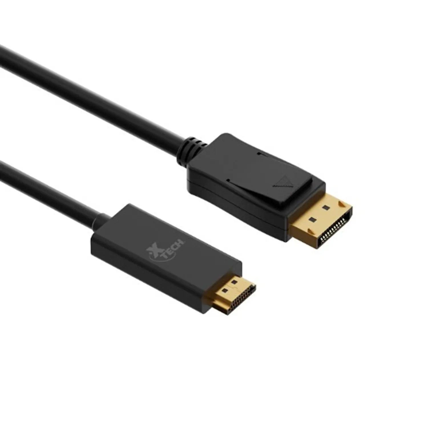 Xtech XTC-359, Cable DisplayPort 1.2 a HDMI, Audio y Video 4K 30Hz, 3m, 10.2Gbps, 30AWG, Negro 2