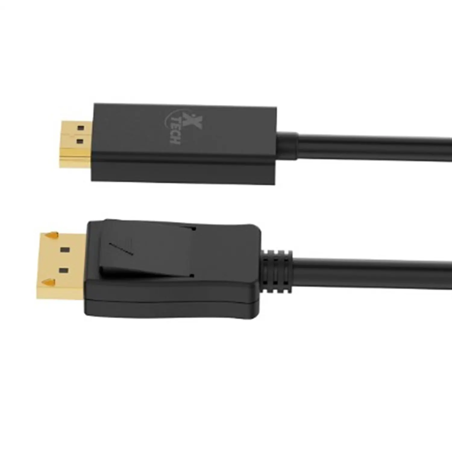 Xtech XTC-359, Cable DisplayPort 1.2 a HDMI, Audio y Video 4K 30Hz, 3m, 10.2Gbps, 30AWG, Negro 3