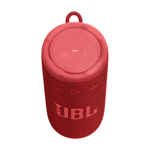 JBL Grip, Parlante Bluetooth Portátil 16W, IP68, Auracast y Luz Ambiental, Rojo
