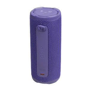 JBL Grip, Parlante Bluetooth Portátil 16W, IP68, Auracast y Luz Ambiental, Morado