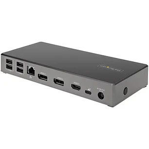 StarTech.com DK31C2DHSPDUE, Docking Station USB-C para 3 Monitores 4K, PD 100W y 6 USB
