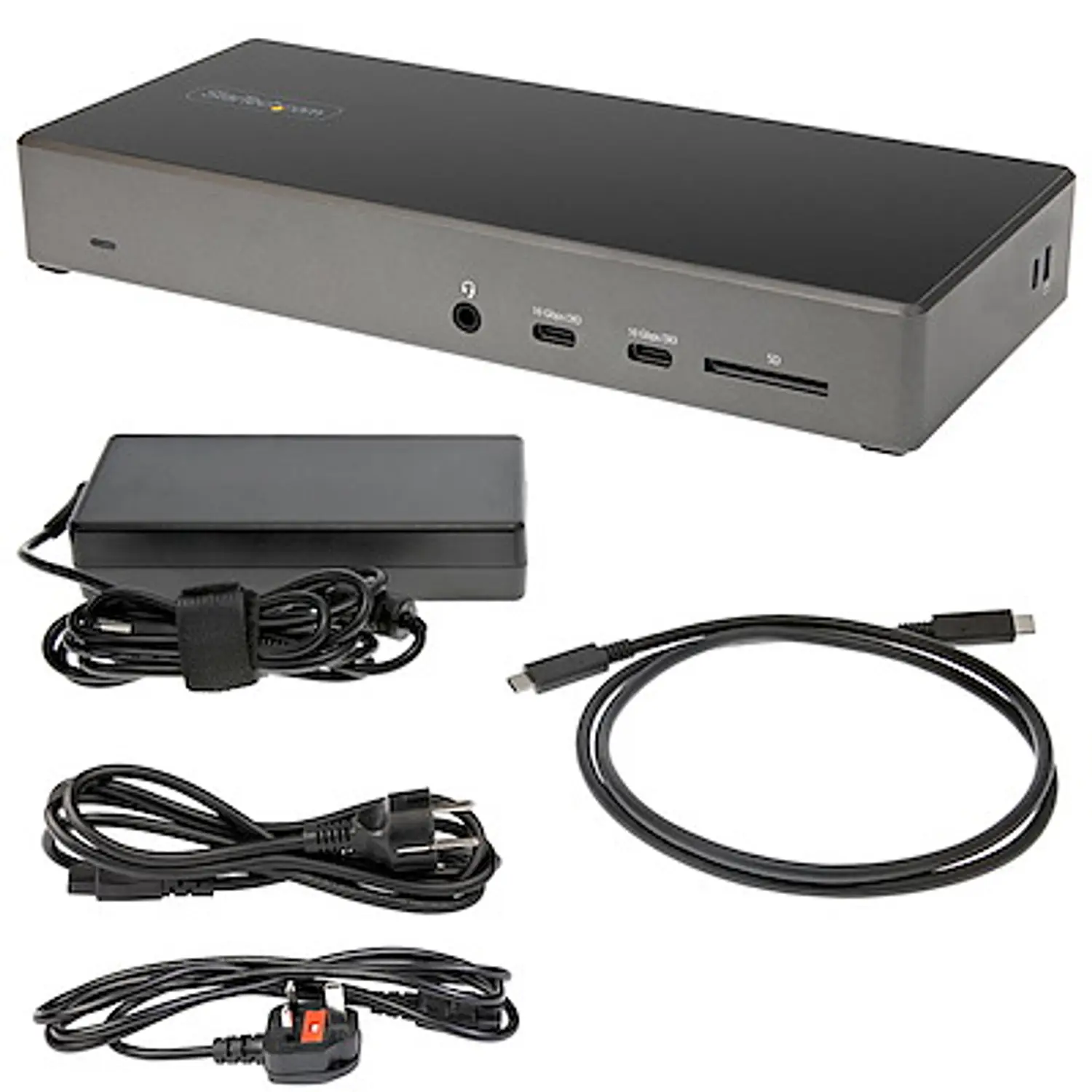 StarTech.com DK31C2DHSPDUE, Docking Station USB-C para 3 Monitores 4K, PD 100W y 6 USB 6