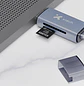 Xtech XTC-581, Lector de Tarjetas SD y microSD, USB-C/USB-A 3.0, 5Gbps, OTG - Miniatura 4