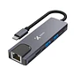 Xtech XTC-572 Hub USB-C 5 en 1, HDMI 4K, Gigabit, 2 USB 3.0, PD 100W, Gris - Miniatura 1