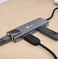 Xtech XTC-572 Hub USB-C 5 en 1, HDMI 4K, Gigabit, 2 USB 3.0, PD 100W, Gris - Miniatura 6