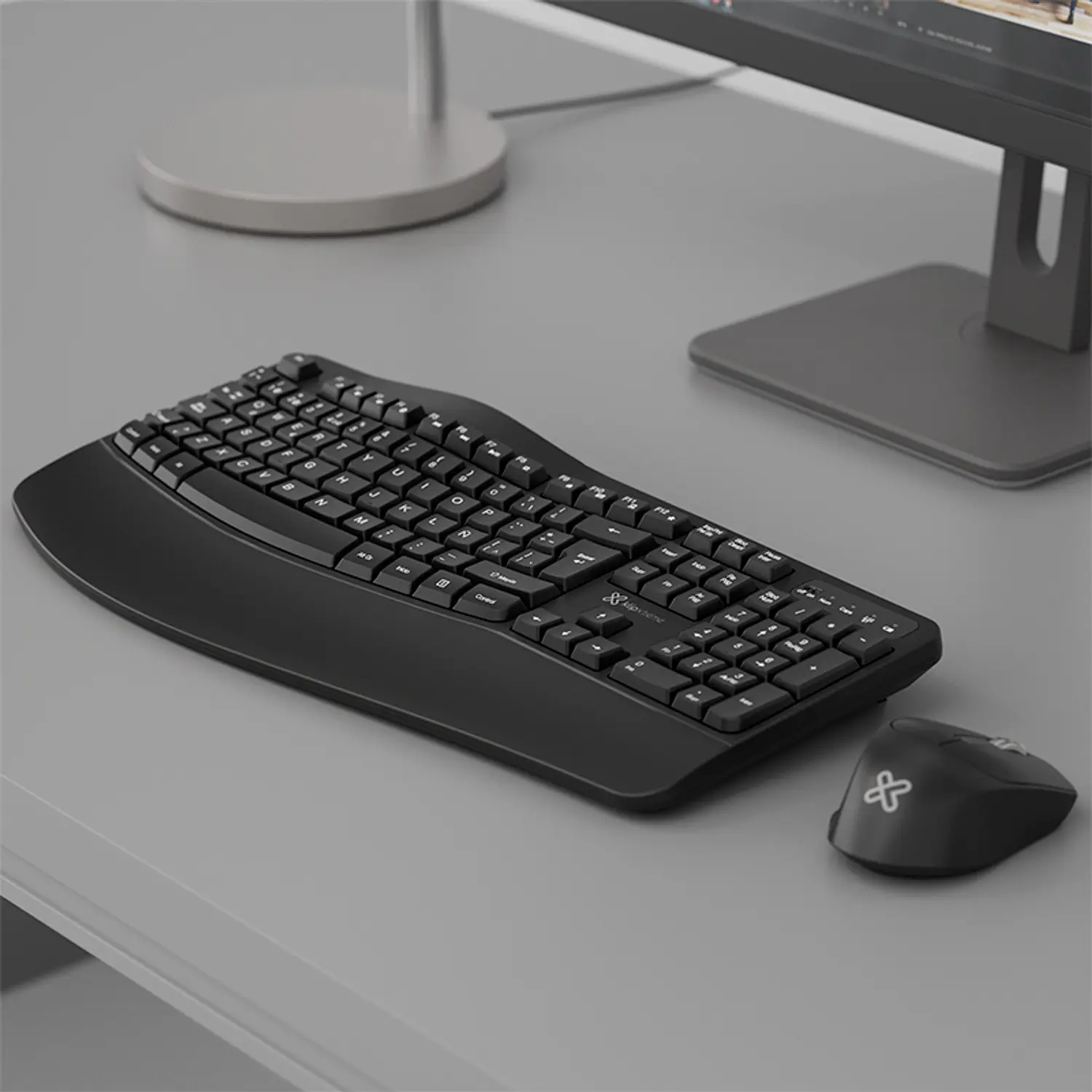 Klip Xtreme ErgoLink Duo KBK-760, Teclado y Mouse Ergonómicos, Bluetooth y 2.4GHz 9
