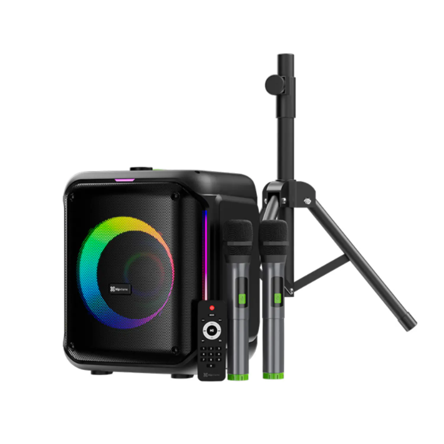 Klip Xtreme UltraBlaster KLS-653, Parlante 1500W, 2 Micrófonos, Trípode, Bluetooth 5.3 1