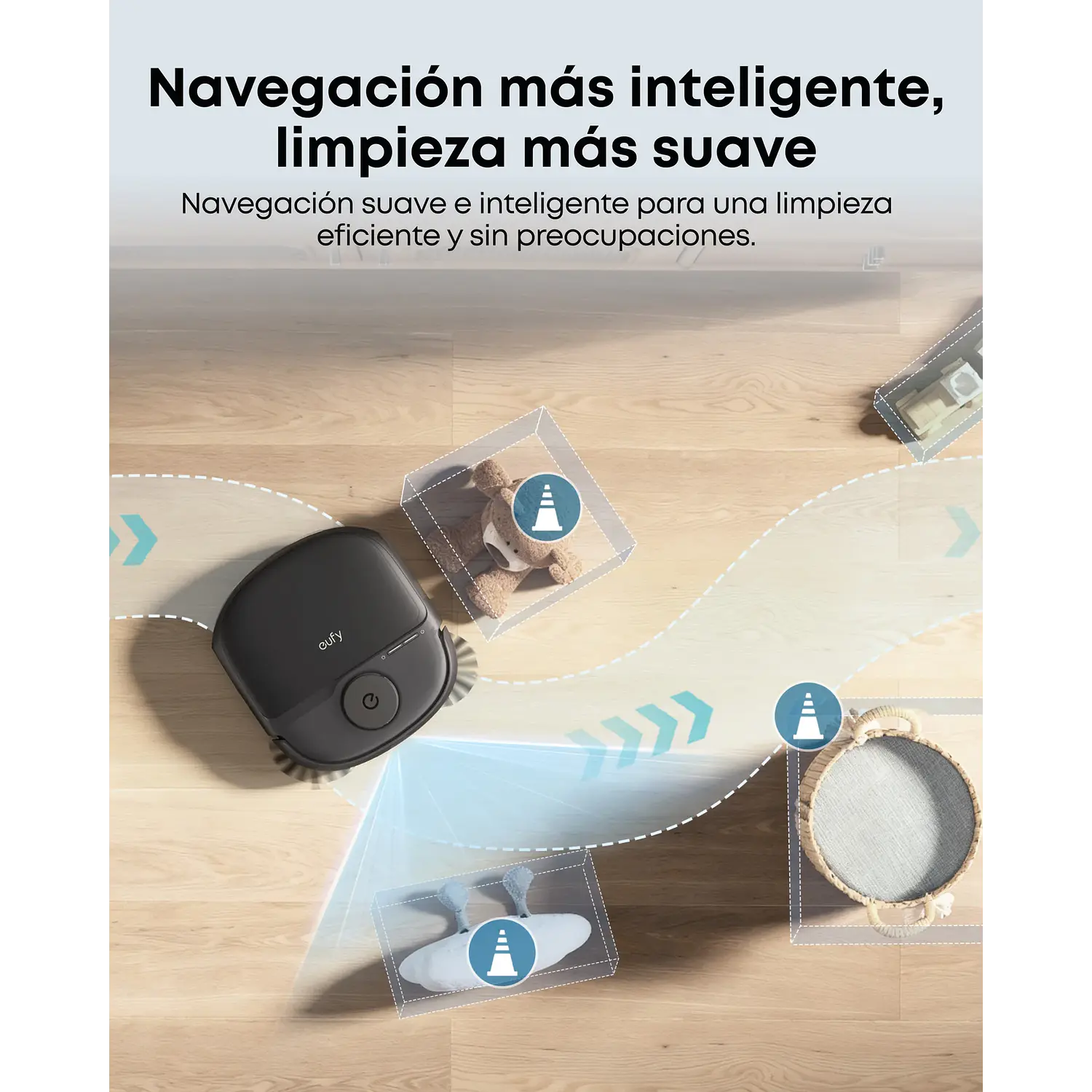 Eufy Omni C28 T211A310, Robot Aspirador y Mopa 15.000 Pa, Estación 5 en 1, Negro 10